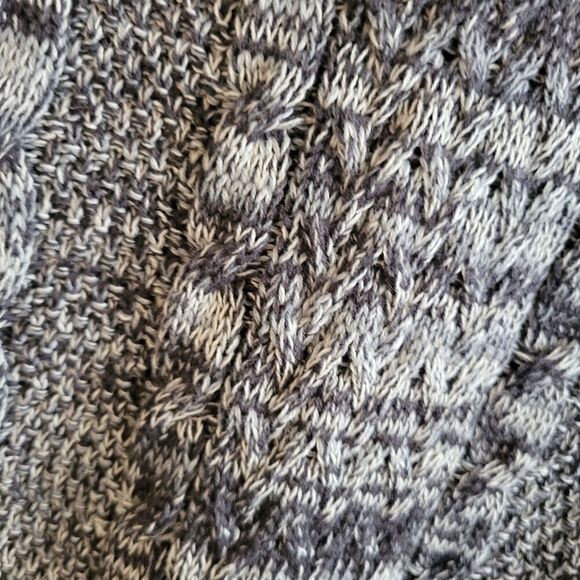 Jeanne Pierre sweater top tunic length Women's large gray/black Pre-owned - Picture 4 of 8